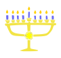 Menorah Stencil