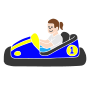 Bumper Car Stencil