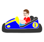 Bumper Car Stencil