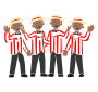 Barbershop Quartet Stencil