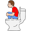 No Feet in Toilet