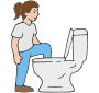 No Foot in Toilet
