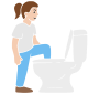 No Foot in Toilet