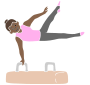 Pommel Horse Stencil