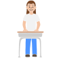 Stand at Desk  Stencil
