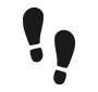 Footprints Stencil