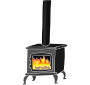 Wood Stove Stencil