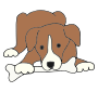 Dog with Bone