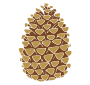 Pinecone Stencil