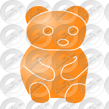Orange Bear Stencil
