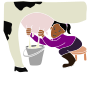 Milk a Cow  Stencil