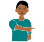 He