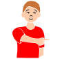 He