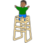 Stand on High Chair