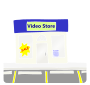 Video Store Stencil
