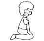 Kneeling  Outline