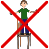 Do Not Stand on Chairs Picture