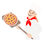 Pizza Chef  Stencil