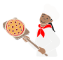 Pizza Chef  Stencil