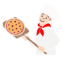 Pizza Chef  Stencil