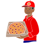 Pizza Delivery  Stencil
