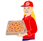 Pizza Delivery  Stencil