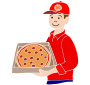 Pizza Delivery  Stencil