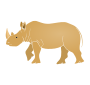 Rhinoceros Stencil