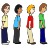 Boys Line Up