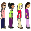 Girls Line Up