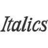 Italics