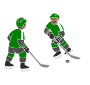 Hockey Pass  Stencil