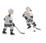 Hockey Pass  Stencil
