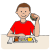 eat lunch