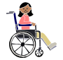 Girl in Wheelchair Stencil