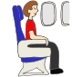 Seat on a Plane