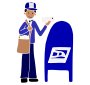 Mail Carrier Stencil