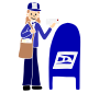 Mail Carrier Stencil