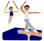 Gymnastics Stencil