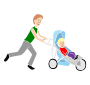 Jogging Stroller Stencil