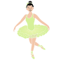 Ballerina Stencil