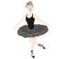 Ballerina Stencil