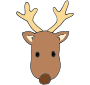 Brown Nose Reindeer