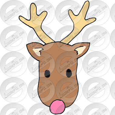 Pink Nose Reindeer