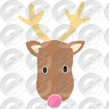 Pink Nose Reindeer