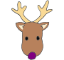 Purple Nose Reindeer