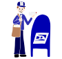 Mail Carrier  Stencil