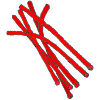 Red Pipe Cleaners Picture
