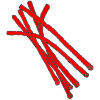 Red Pipe Cleaners  Picture