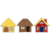 Three Pigs Houses Picture